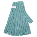 Kaschmir-Handschuhe Rippoptik jadegrün
