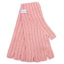 Cashmere Gloves rib-knit peony