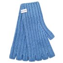 Kaschmir-Handschuhe Rippoptik kornblumenblau
