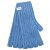 Cashmere Gloves rib-knit cornflower blue