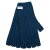 Cashmere Gloves rib-knit atlantic blue