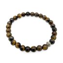 Halbedelstein Armband 6 mm Tigerauge