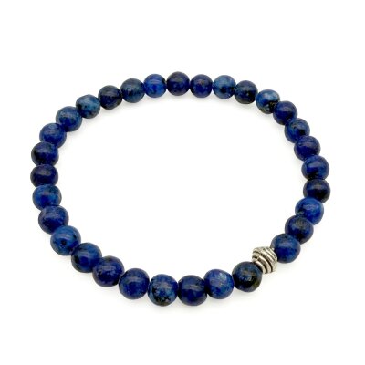 Halbedelstein Armband 6 mm Lapis Lazuli