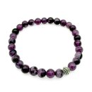 Halbedelstein Armband 6 mm Rhodolit