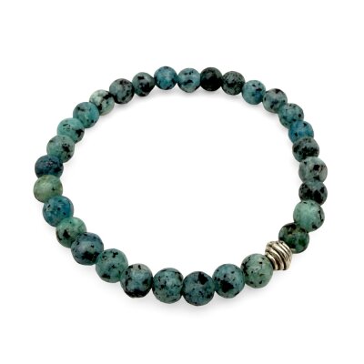 Halbedelstein Armband 6 mm Blassblauer Sodalith