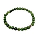 Halbedelstein Armband 6 mm Smaragd