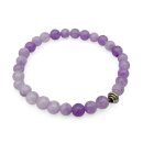 Halbedelstein Armband 6 mm Violetter Amethyst