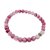 Halbedelstein Armband 6 mm Rosa Amethyst