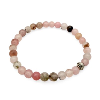 Halbedelstein Armband 6 mm Heller Quarz