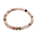 Halbedelstein Armband 6 mm Heller Quarz