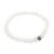 Halbedelstein Armband 6 mm Weiße Jade