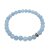 Halbedelstein Armband 6 mm Blauer Chalcedon