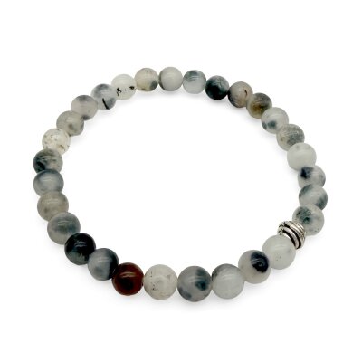 Halbedelstein Armband 6 mm Quarz