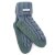 Wollsocken Zopf-Kontrastsohle