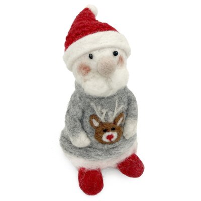 Eierwärmer Nikolaus im Pullover