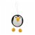 Felt Ball Hanger Penguin. Black