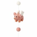 Deko-Filzkette Fliegende Schweinchen 110 cm