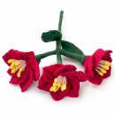 Felt Flower Amaryllis red 40cm