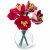 Felt Flower Amaryllis red 40cm