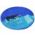 Filzsitzkissen Katze auf Treppe blau 38 cm