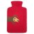 Felted Hot Water Bottle Dachshund, cherry red