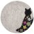 Filzsitzkissen Blumen-Katze 37 cm