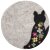 Filz-Topfuntersetzer 20 cm Blumen-Katze