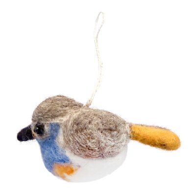 Filzanhänger Vogel Blaukehlchen