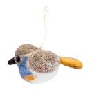 Filzanhänger Vogel Blaukehlchen