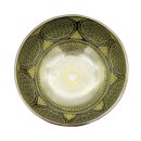 Klangschale Heilige Geometrie, gelbe Gravur