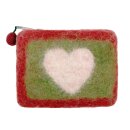 Felted Bag Heart Base 11 x 9 cm