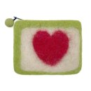 Felted Bag Heart Base 11 x 9 cm