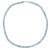 Halbedelstein Halskette 6 mm Blauer Chalcedon