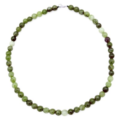 Halbedelstein Halskette 8 mm Peridot