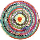 Upcycle 73 Sari Tischset / Untersetzer groß 36 cm
