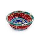 Upcycle 74 Sari Schale Körbchen 14 x 6 cm