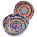 Upcycle 76 Sari Schale Körbchen 26 x 7 cm
