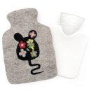 Wärmflaschenbezug Blumen-Maus, mit Wärmflasche...