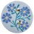 Felted trivet 20 cm Flowers with 2 bees