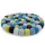 Felted trivet 18 cm Blue/Petrol/Green