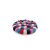 Felted Coaster 9 cm Red/Pink/Blue