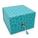 Lokta Papier-Faltbox 18 x 18 x 13 cm Geschenkebox...