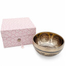 Lokta Papier-Faltbox 18 x 18 x 13 cm Geschenkebox Klangschalenbox