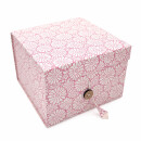 Lokta Papier-Faltbox 18 x 18 x 13 cm Geschenkebox Klangschalenbox