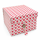 Lokta Papier-Faltbox 18 x 18 x 13 cm Geschenkebox Klangschalenbox
