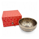 Lokta Papier-Faltbox 16 x 16 x 11 cm Geschenkebox Klangschalenbox