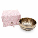 Lokta Papier-Faltbox 16 x 16 x 11 cm Geschenkebox Klangschalenbox