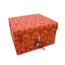Lokta Papier-Faltbox 14 x 14 x 9 cm Geschenkebox...