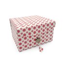 Lokta Papier-Faltbox 14 x 14 x 9 cm Geschenkebox Klangschalenbox