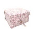 Lokta Papier-Faltbox 14 x 14 x 9 cm Geschenkebox Klangschalenbox